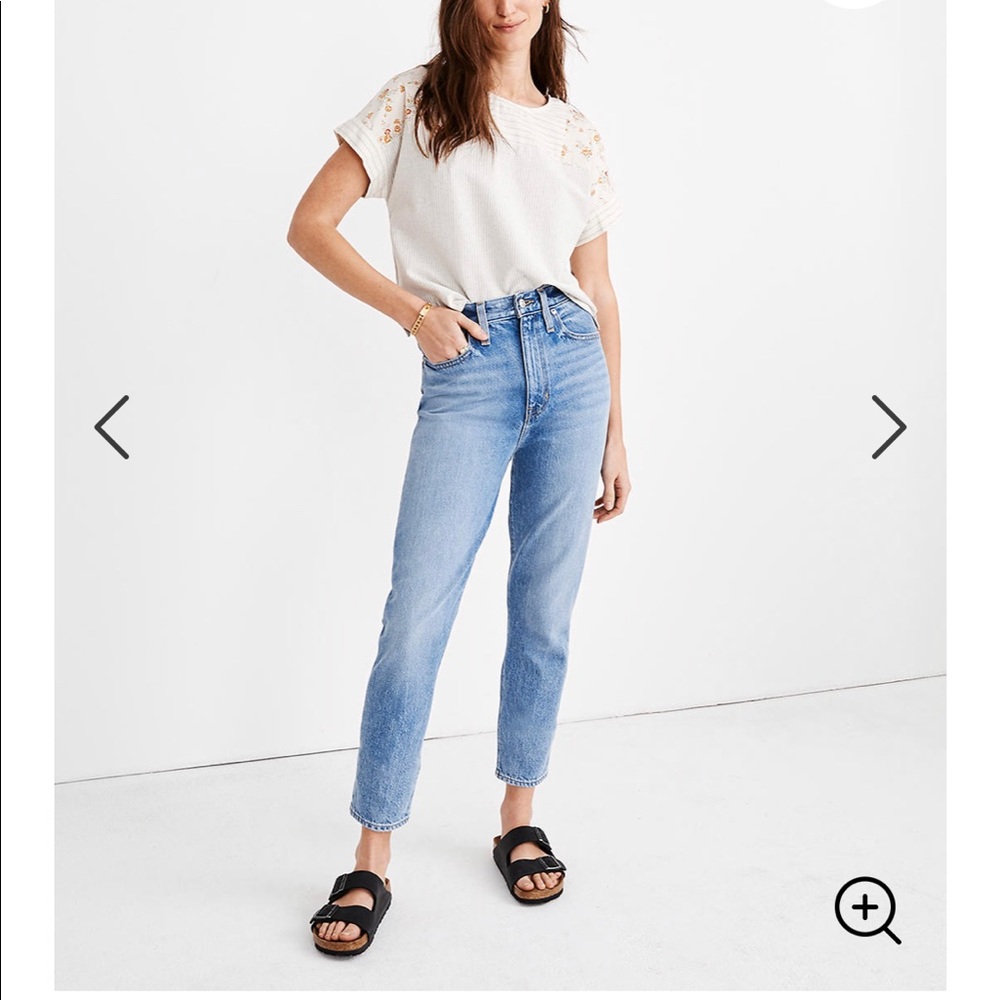 Madewell Mom Jean in Melva Wash